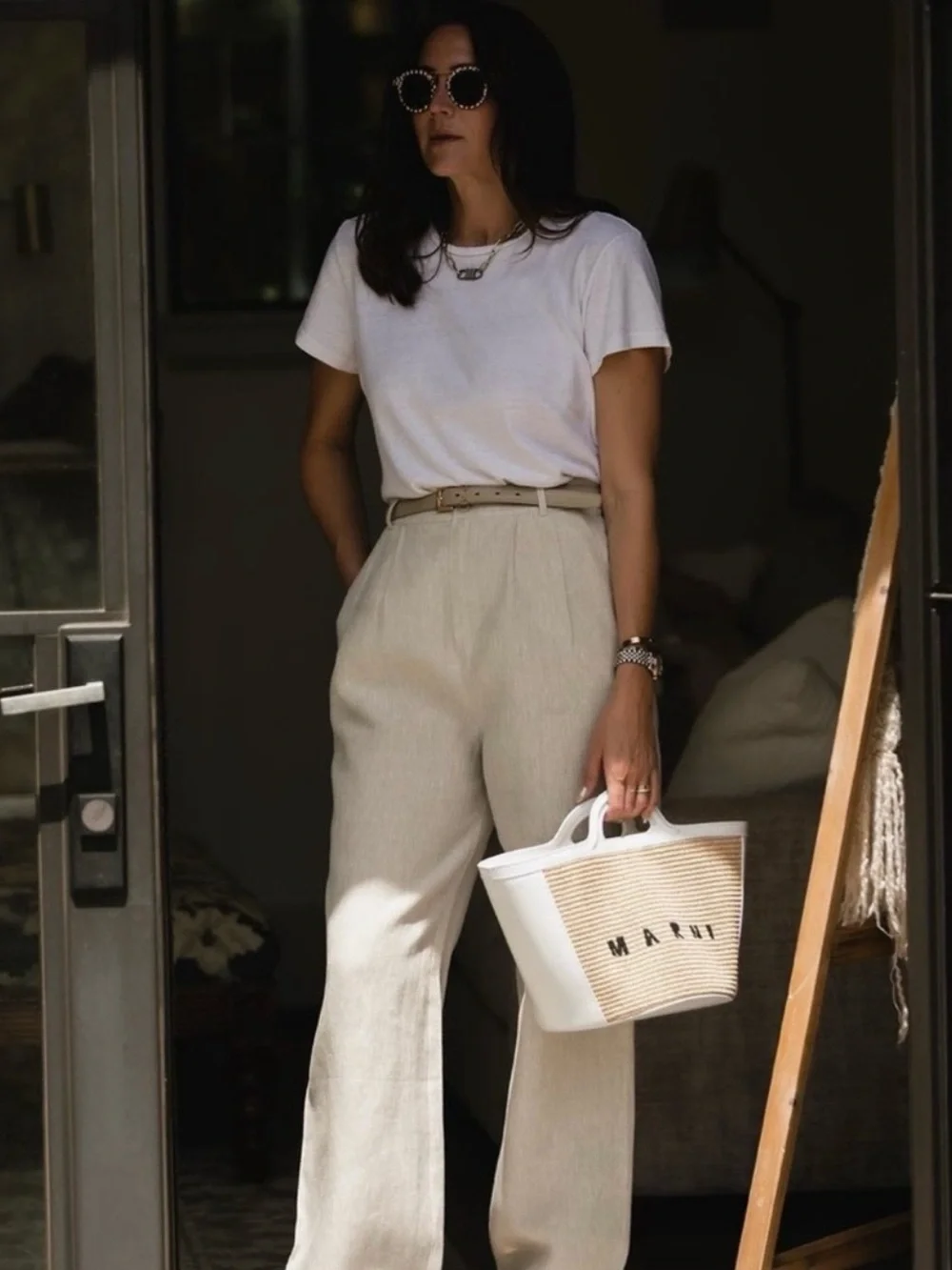 Reformation Mason Pant Trouser Linen size 4